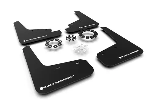 Rally Armor 2020-2026 Tesla Model Y UR Black Mud Flap w/ White Logo Big Sale