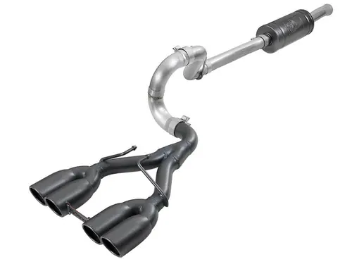 aFe Rebel Series 2.5in 304 SS Cat-Back Exhaust w/ Black Tip 2018-2025 Jeep Wrangler (JL) - 49-38073-B Original
