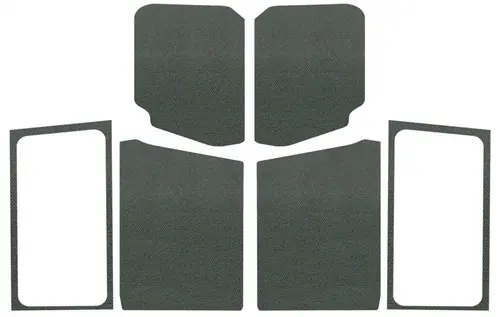 Handmade DEI 2018-2025 Jeep Wrangler JL 2DR Headliner Complete Kit - Gray - 50282