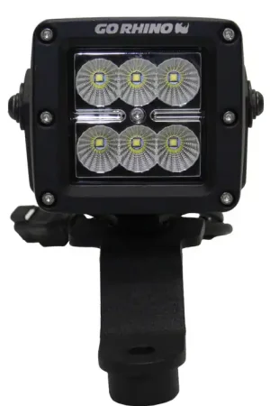 Best Choice Go Rhino 2018-2023 Jeep Wrangler JL/JLU/Gladiator JT Light Mount - 3in Cube gor730030T