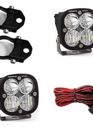 Baja Designs Squadron Sport Polaris LED Light Pods w/ 1.75in Harness/Vertical Mounts Kit - 557107 Trusted Brand