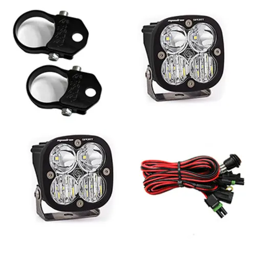 Baja Designs Squadron Sport Polaris LED Light Pods w/ 1.75in Harness/Vertical Mounts Kit - 557107 Trusted Brand
