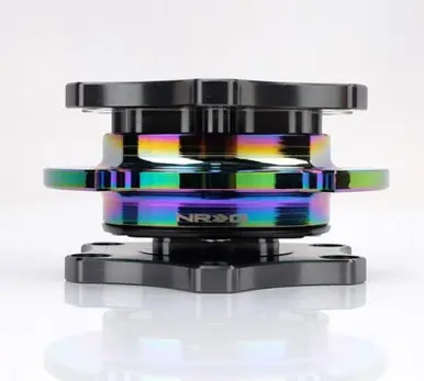 Get Yours NRG Quick Release SFI SPEC 42.1 - Gun Metal Body / Gold Shinny Ring - SRK-R200GM-CG