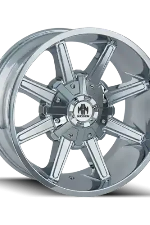 Mayhem 8104 Arsenal 20x9 / 5x150 BP / 0mm Offset / 110mm Hub Chrome Wheel Hassle-Free Returns