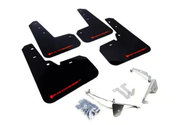 Rally Armor 13+ Subaru XV Crosstrek Black Mud Flap w/ Red Logo Price Cut