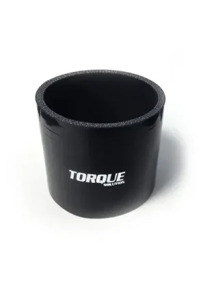 Handmade Torque Solution Straight Silicone Coupler - 2.75in, Black