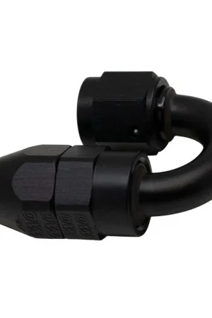 Get Yours Deatschwerks 6AN Female Swivel 180-Degree Hose End PTFE Anodized Matte Black