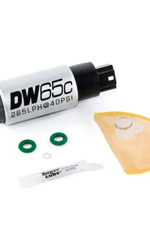 Shop Now Deatschwerks DW65C 265lph Compact Fuel Pump w/Install Kit (Civic 06-11)