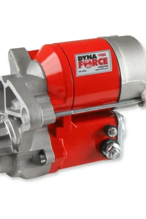 MSD DynaForce Starter - High Torque - Red Chrysler 318-440 Cubic Inch Engines - Denso Style Nose on Rear Instant Buy