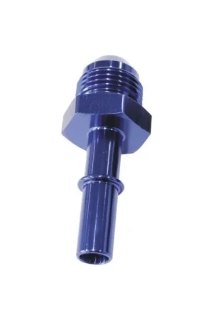 Warranty Included Aeroflow EFI Fuel Fitting -6 Push In to 7.9mm Male Hard Tube - Black