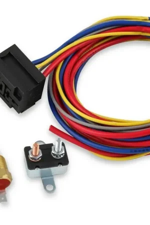 MSD Electric Fan Harn./Relay Kit 195 Deg-30A Today Only