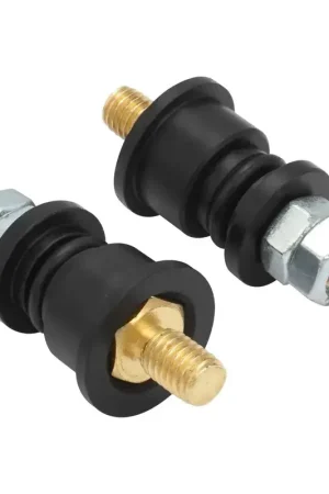 Fan Favorite Proflow Electrical Bulkhead Connectors Terminals HDPE Black Pair