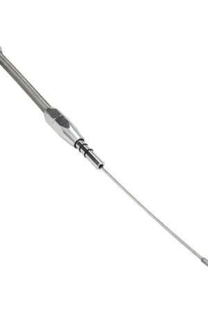Must Have Proflow Engine Dipstick Braided Stainless Steel Tumble Polished Press-In For Ford Small Block Windsor