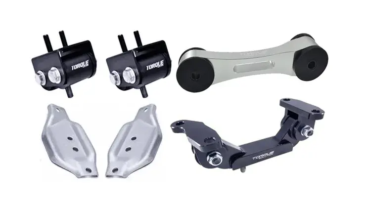 Brand New Torque Solution Engine, Transmission + Pitch Mount Kit w/ Mount Plates Subaru (WRX 01-14/STi 2002+) Silver