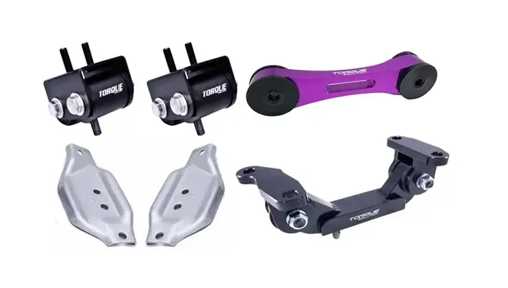 Torque Solution Engine, Transmission + Pitch Mount w/ Mount Plates (WRX 01-14/STi 2002+) Purple Get Yours
