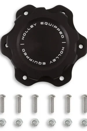 Holley Equipped Billet Fuel Cell Cap 6-Bolt Flange New Arrival