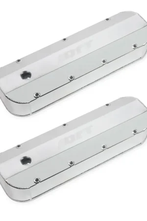 Quick Fuel Technology Fabricated Aluminum Valve Cover - Big Block Chevy - Silver Finish Instant Buy