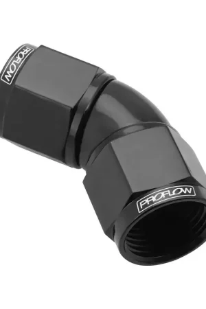 Seasonal Sale Proflow 45 Degree Female Flare Union Full Flow Swivel Hose End -3AN Blue