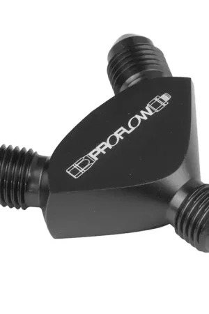Proflow Fitting Aluminium AN Y-Adaptor -03AN Male To -03AN Male x 2 Black Fan Favorite