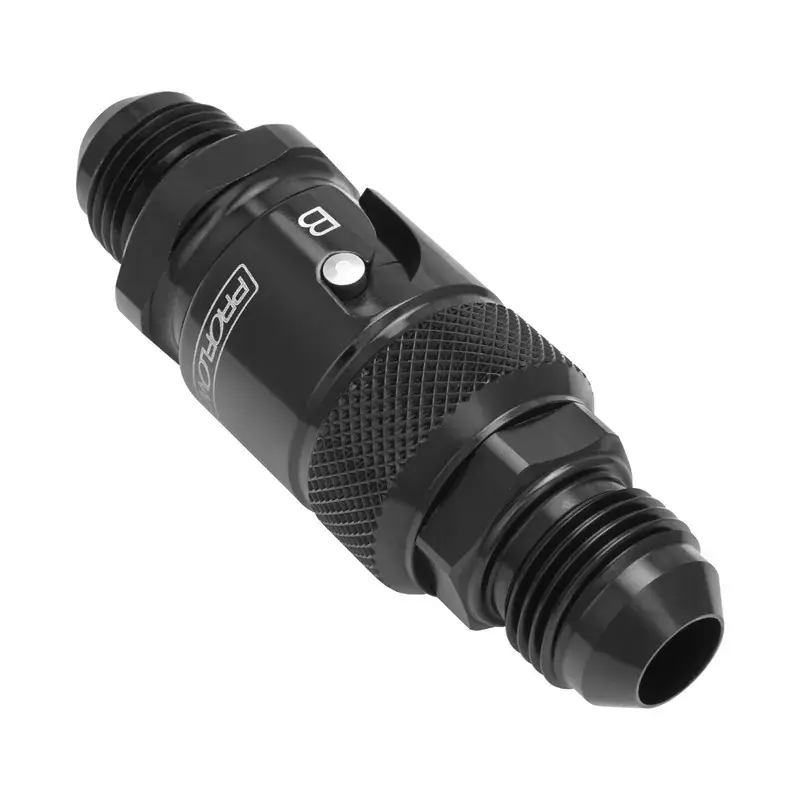 Proflow Fitting Dry Break Quick Release Aluminium Black AN3 Male Threads EPDM Seal Special Offer