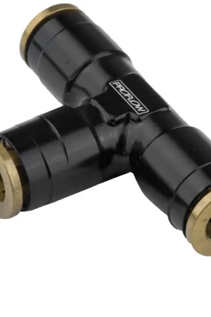 Deal Proflow Fitting Push To Connect Nylon Tube Tee 3/16in Nylon Tube Black