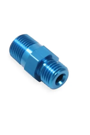 Genuine NOS Flare Jet Fitting Flare Jet Adapter, 3AN - 1/8" NPT, Straight, Blue