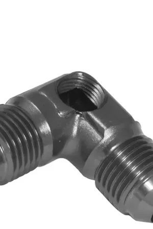 Same Day Shipping Proflow Flare Union -08AN 90 Degree Union w/1/8in NPT Port Blue