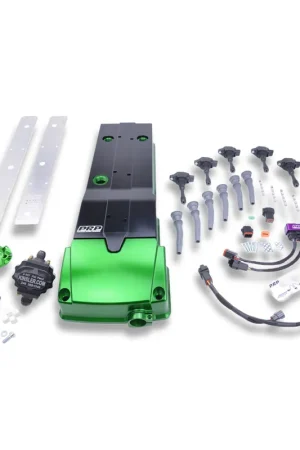 Price Drop Platinum Racing Products Ford Barra Billet Rocker Cover and Integrated Coil kit No Mechanical Drive / Billet cover kit / Purple