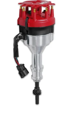 Today Only MSD Ford TFI EFI 351W No Module Pro-Billet Distributor Steel gear for factory roller cam, no module included