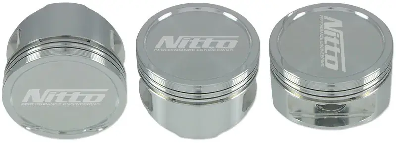 Trusted Brand Nitto Forged Pistons - 87.0mm/+0.040in - 15.3cc (RB26 DETT)