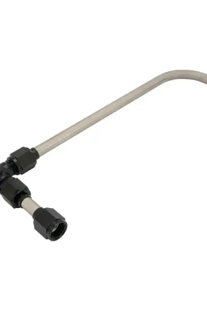 Final Sale Proflow Fuel Line 3/8 Stainless Steel Tube Black Fittings Suits Holley 4160 8-21/32 AN6 Inlet 1/8 NPT Gauge Port With Plug