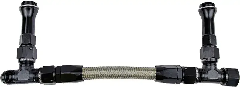 Proflow Fuel Line Kit Universal Demon 4150 -8 AN Single inlet Swivel-Seal Stainless Steel Hose Blue/Red Wholesale