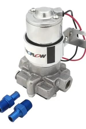 Authentic Proflow Fuel Pump Electric Rotor Vane Black 140GPH Cast Aluminium 3/8in NPT 14 PSI Universal Kit