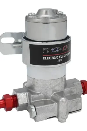 Handmade Proflow Fuel Pump Electric Rotor Vane Red 97GPH Cast Aluminium 3/8in NPT 7 PSI Universal Kit