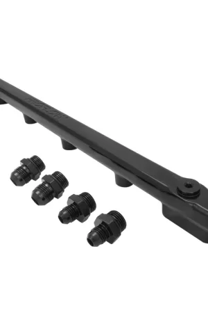 Proflow Fuel Rail Kit For Nissan RB25DET -08AN ORB Billet Aluminium Black Anodised Weekend Sale