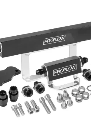 Proflow Fuel Rails Kit Billet Aluminium Anodised Black For Mazda Rotary Series 6 Trending