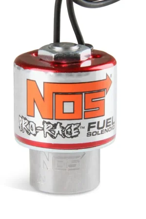 NOS Fuel Solenoid - Red Pro Race Fuel Solenoid w/ Bottom Exit Fresh Stock