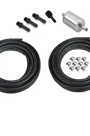 Certified Holley EFI Fuel System Kit Fuel system consisting of; 40ft of 3/8" Vapor Guard Fuel Hose, Filter, necessary hardware for a return style system installation