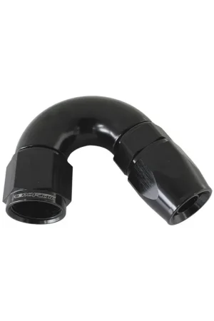 Next Day Delivery Aeroflow Full Flow 150 Deg Hose End -10AN - Black - 1 Piece