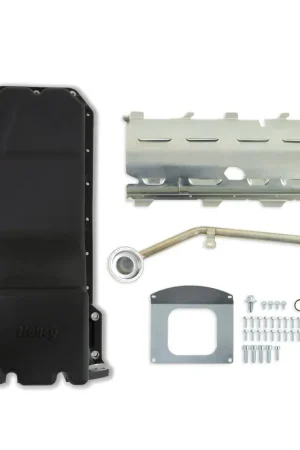 Holley Gen III Hemi Swap Oil Pan - Black Fits Gen III Hemi Hellcat Engines - 2015-Up 6.2L Supercharged Engines - Rear-Sump Design Fits Most Trucks Hassle-Free Returns