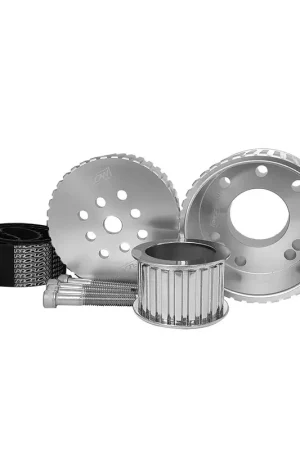 Proflow Gilmer Belt Drive Kit SB Chevrolet with Short Water Pump Billet Aluminium Black Anodised Top Rated