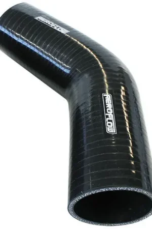 Viral Aeroflow Gloss Black 45° Silicone Elbow Hose 4-1/2" 114mm I.D
