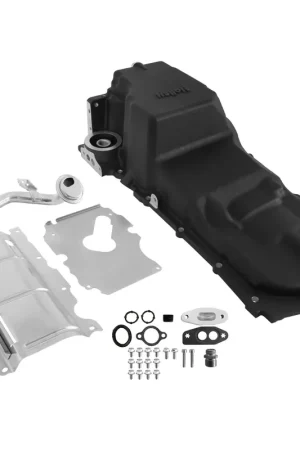 Last Chance Holley GM LT Swap Oil Pan - 4WD / Truck / Off-Road - Black Fits 1973-1987 GM K10 LT Swapped Trucks and Other 4WD LT Swap Projects