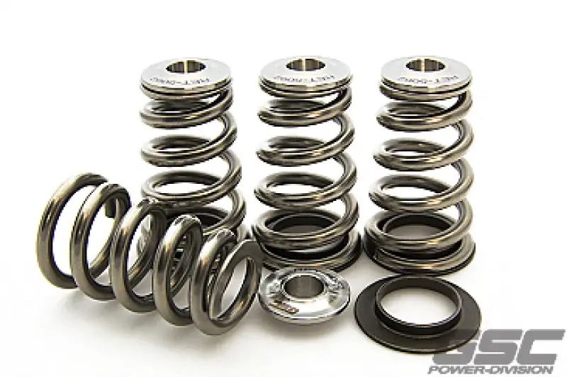 GSC Power Division GSC P-D Mitsubishi 4G63T Extreme Pressure Conical Valve Spring and Ti Retainer Kit Popular