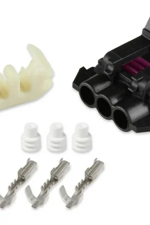 Next Day Delivery Holley EFI Hall Effect Sensor Connector for 554-118 METRIPACK, 3 CAVITY, FEMALE, BLACK REPLACEMENT CONNECTOR FOR 554-118