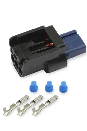 Holley EFI HEMI CAM & Crank Connector APEX 1.2, 3 CAVITY, FEMALE, BLK HOUSING Limited Time