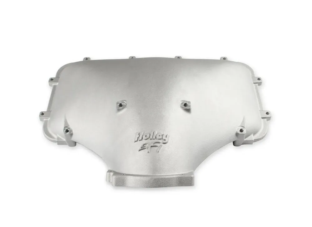 Modern Holley EFI HI-RAM 95MM Cast Side Mount Plenum Top Cast Finish- Ford 86-95 5.0L Style throttle body patterns