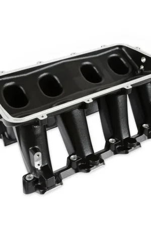 Holley Hi-Ram Lower Manifold - GM LS1/LS2/LS6-Black LS1/LS2/LS6 Cathedral Port Carbureted Base Only Plenum-Top-Mounting Fabrication Flange Available One Day Deal