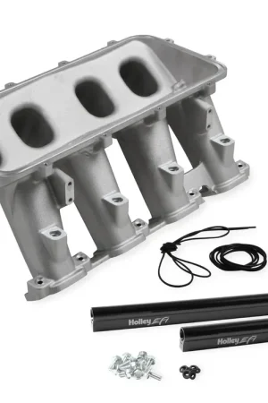 Discount Holley EFI Hi-Ram Lower Manifold - GM LT1 LT1 Hi-Ram, Lower Manifold Only w/Port EFI Provisions & Fuel Rails. Order Plenum Top Separately.