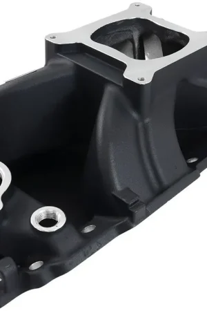 Aeroflow Hi-Rise Single Plane Intake Manifold - Black Finish (BB Chev) Express Delivery